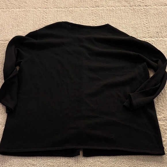 Alfred Dunner Black Cardigan with Gold Accents - Picture 5 of 5